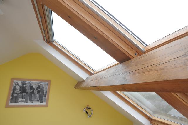 pulin dividing velux windows is fine if its above headheight 